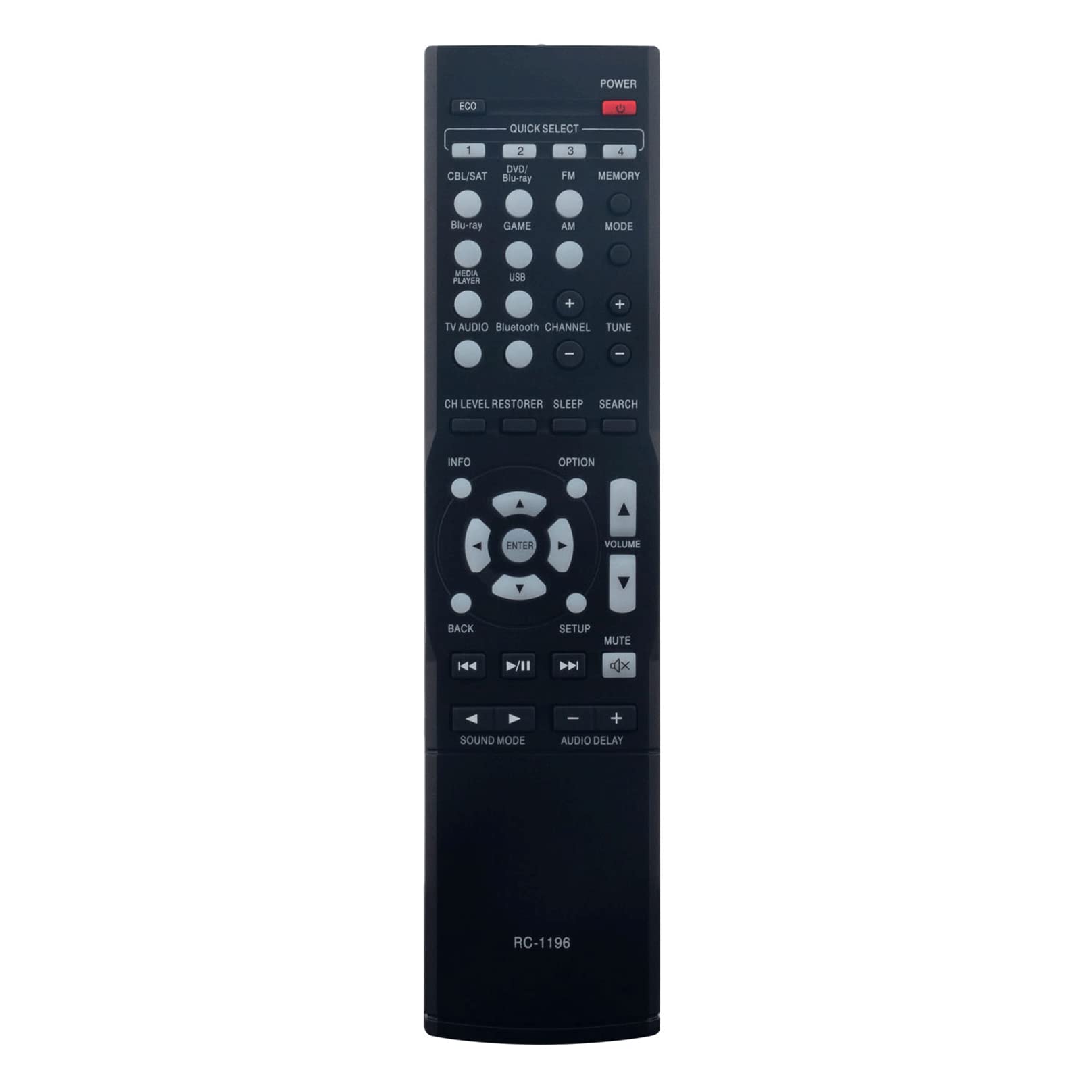 VINABTY RC-1196 Remote Control Replaced fit for Denon 4K UHD AV Receiver Digital Home Theatre AVR-X510BT AVR-S510BT AVR-S510 AVR-X520BT AVR-S500BT 30701017000AD