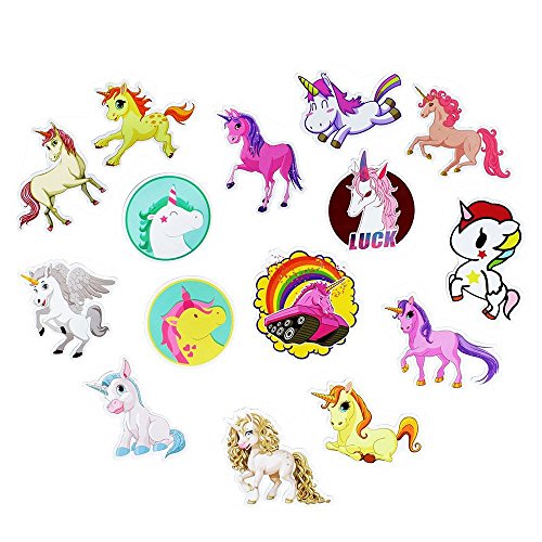 FNGEEN Cute Unicorns Laptop Stickers Pack, Car Bumper Stickers for Motorcycle Luggage Vinyl Graffiti Bomb Decals Skateboards Snowboard Cool Travel Sticker (50pcs)