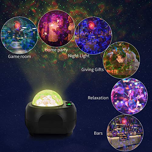 FlyonSea Galaxy Projector, Kids Star Projector Night Light with Remote