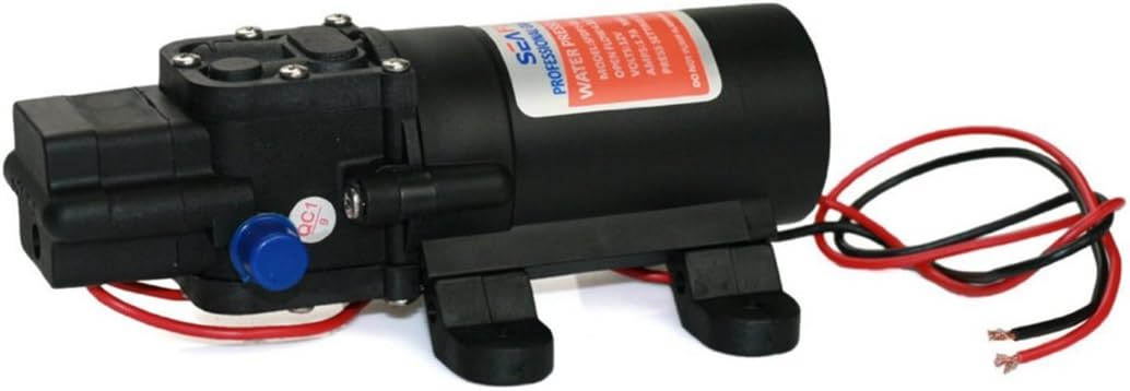 Raomdityat Seaflo Water Pressure Pump 12V DC 1.2 GPM 35 PSI 21 Series Diaphragm for Caravan RV Marine Fishing Boat