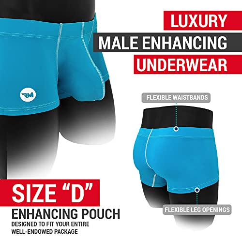 Real Men Bulge Enhancing Underwear 4 Pack 3XL 3in Inseam Ice Silk Sexy Mens Underwear