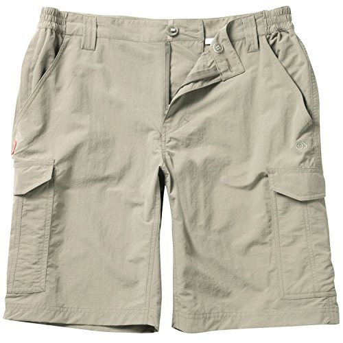 Craghoppers Mens Nosilife Insect Repellent Cargo Shorts 32w Pebble