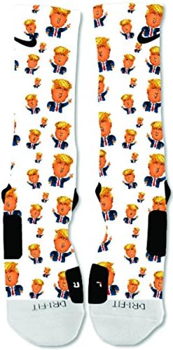 EliteDesignzz Men's Donald Cartoon Custom Nike Elite Socks