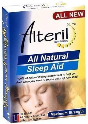 Alteril All Natural Sleep-aid with L-tryptophan Maximum Strength Tablets, 30 Count (Pack of 2)