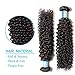 Donmily Hair Brazilian Virgin Human Hair Jerry Curly Pack of 3 Hair Weave Weft Extensions Natural Color 95-100g/Bundle (16 18 20, Natural Color)