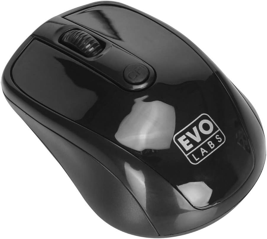 Evo Labs MO-234WBLK Wireless Optical Mouse - Gloss Black, Multicolour - Image 3