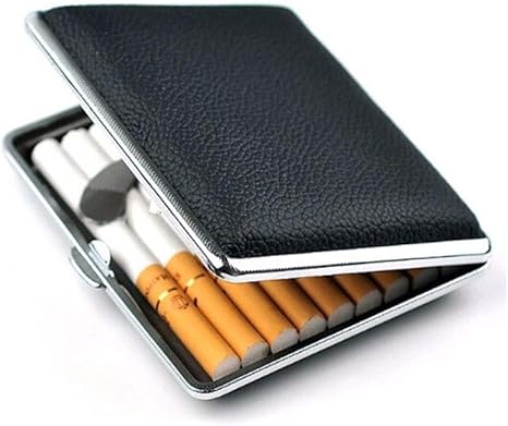 Amazon Co Jp Honana シガーケース タバコボックス ビジネスタバコケース18本のスティック メンズポータブル超薄型シガレットケース レザータバコケース ブラック アンチ圧力 おしゃれ タバコケース 人気 ホーム キッチン