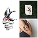 Tattify Traditional Bird Temporary Tattoo - Message Send Error (Set of 2) - Other Styles Available and Fashionable Temporary Tattoos
