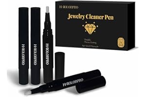 HAIOLORPRO Jewelry Cleaner Pen 4PCS, Ring Cleaner Pen with Soft Brush, Diamond Cleaning Pens Stick for Jewelry, Rings, Diamon