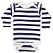 The Laughing Giraffe Unisex Infant Blank Cotton Long Sleeve Baby Bodysuit Onesie