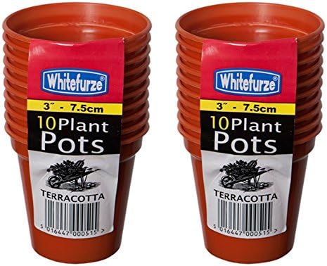 2x 10 7.5cm 10 Plant Pots