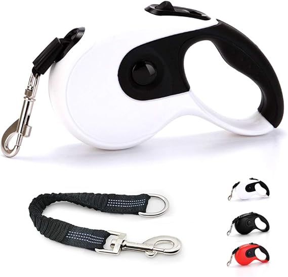 Retractable Dog Lead With Bungee Leash,360° Tangle Free Automatic