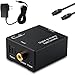 Digital To Analog Audio Converter, Cingk DAC Digital SPDIF Optical To Analog Stereo Audio L/R 2RCA Adapter With Optical Cable for Home Cinema Systems AV Amps Audio