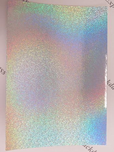 Jackdaw Express 20 x A4 Holographic 1-Sided Card in either Cracked Ice 320gsm or Galaxy 200gsm (Silver Galaxy)