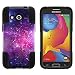 Galaxy Avant Case, Durable Hybrid STRIKE Impact Kickstand Case with Art Pattern Designs for Samsung Galaxy Avant SM-G386T (T Mobile, MetroPCS) from MINITURTLE | Includes Clear Screen Protector and Stylus Pen - Heavenly Stars