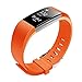 JUNYI Fitbit Charge 2 Bands,Classic Sports Watch Adjustable Replacement Comfortable Bands for Fitbit Charge 2 Fitness Smart Wristbands Strap (Orange Small)