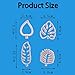 Mity rain Tropical Leaf Cookie Cutter - Hawaiian Palm Leaves Fondant Cutters Set for Gum Paste, Sugarcraft Candy, Luau Cake Decorating （4Pcs）