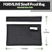 Formline Smell Proof Bag (7x6 inches) with Double the Odor Proof Technology - Scent Proof Pouch Eliminates All Scents. Perfect for Travel and Easily fits into Backpack or Purse