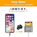 Aluminum 3 in 1 Digital Camera Reader Adapter, Rocketek TF/SD/CF Lighting Card Reader, USB OTG Adapter Cable Compatible with iPhone xs/x/8/7Plus/7s/6/5/iPad Pro/Mini/Air,No App Required Plug and Play