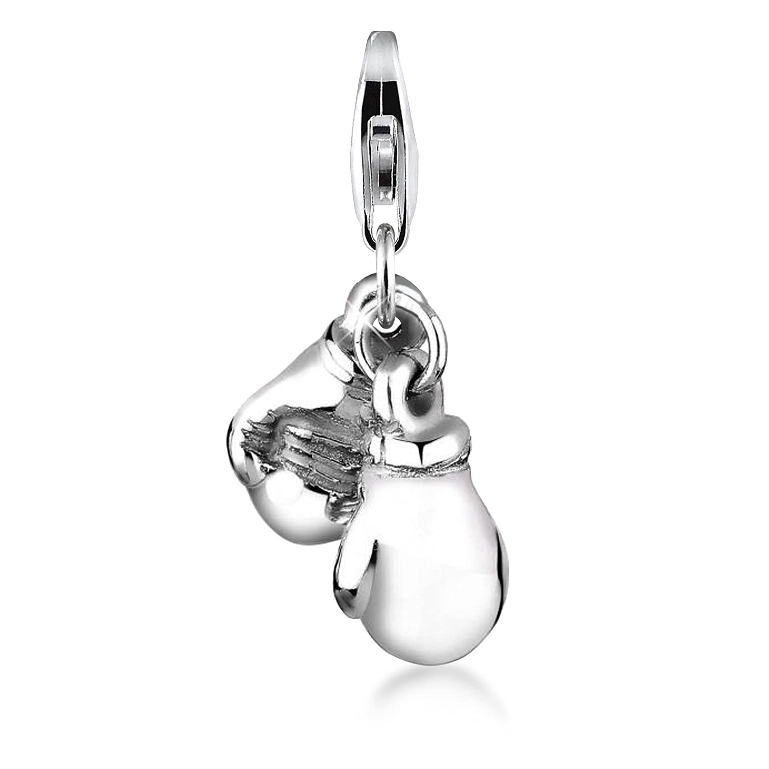 Nenalina Charm Boxing Pendant, for All Brands of Charm Bracelets and Necklaces, Made of 925 Sterling Silver, 713127-000