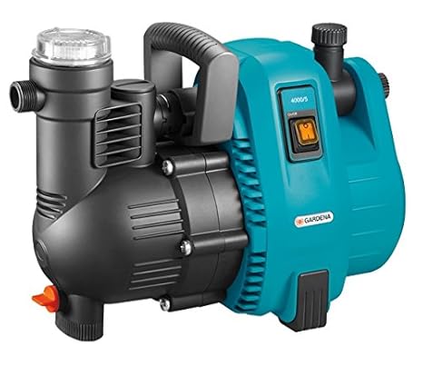 GARDENA Comfort Gartenpumpe 4000/5: Bewässerungspumpe mit Fördermenge 4000 l/h, integrierter Filter, geräuscharm, hohe Leistu