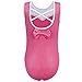TFJH E Kids Ballet Dancing Gymnastics Outfits Girls Athletic Bodysuit HotPink 6A