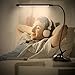 Flexible LED Gooseneck Desk Lamp Dimmable Clip Light 8W Clip On Lamp Reading Light in Bed 3 Lighting Modes 10-Level dimmer USB Clamp Light(Silver)