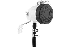 Brake Fluid Reservoir, Brake Master Cylinder Oil Reservoir Fluid Bottle w/Bracket for SV650 03-09 SV100S 03-07