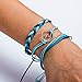 17mile Wave Braided Rope Bracelet Set Handmade Waterproof Wrap Bracelet for Woman Kids