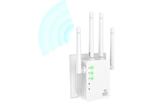 AOOEPU WiFi Extender Signal Booster for Home, Internet Extender WiFi Booster, Long Range up to 12880 Sq Ft and 105 Devices, Internet Extender WiFi Booster, WiFi Repeater with Ethernet Port, Signal Booster
