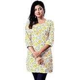 FULPARI Women Rayon Stylish Short Kurti with 3/4 Sleeves & Beautiful Ideal for Casual Office Wear & Everyday Comfort