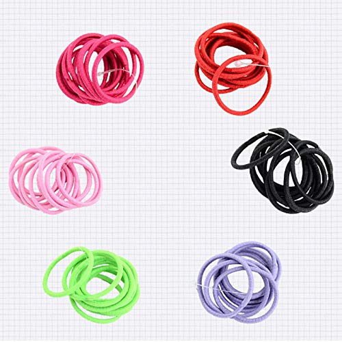 image for ONESWI 50PCS Elastic Hair Ties - Baby Hair Ties,Kids Tiny Hair Ouchles