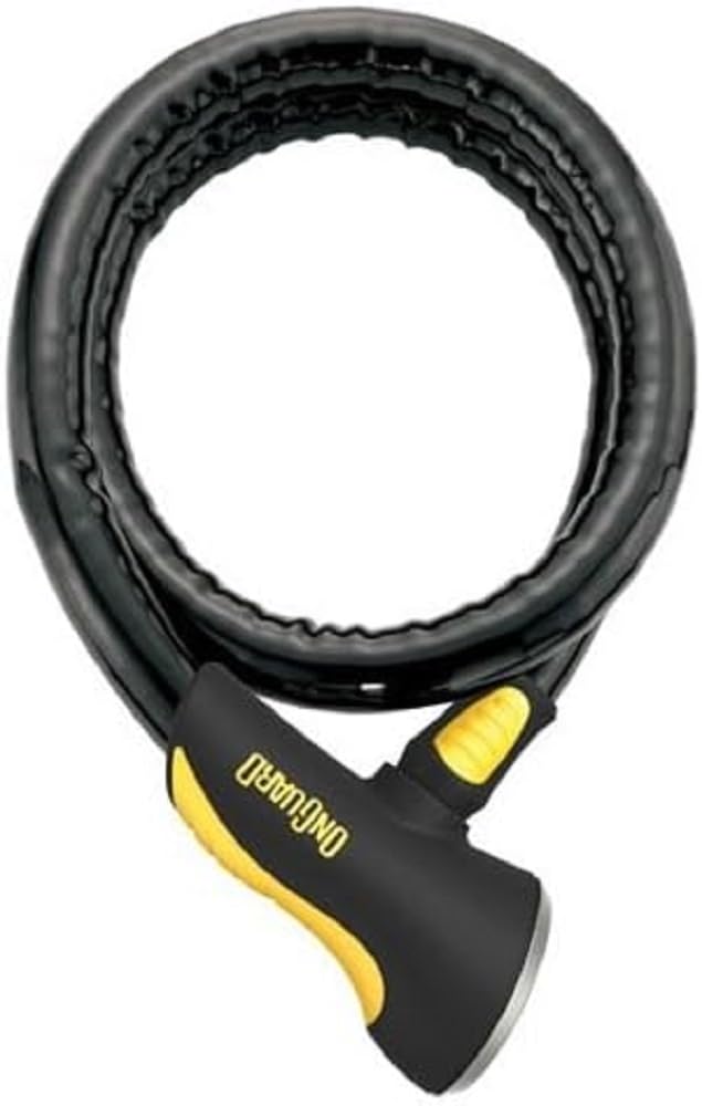 OnGuard Rottweiler 8024 Armoured Lock 120cm, 25mm Diameter, Bronze Sold Secure Rated, Black