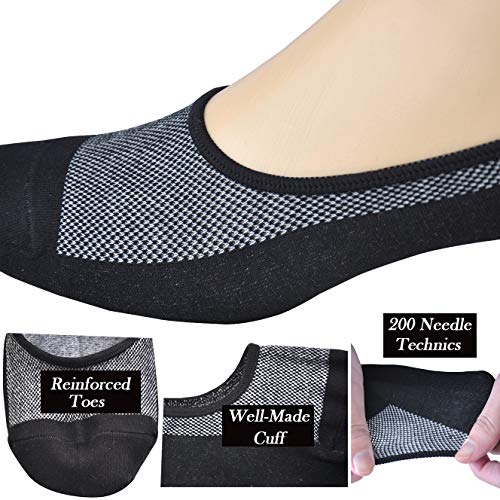 image for Jormatt 8 Pairs Mens Women Genuine No Show Socks Boys Sneaker Shoes Me