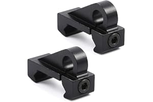 Tactical Rifle Aluminum Sling Swivel Hook Mount Attachment for 20mm Picatinny Weaver Rail Adapter Pack of 2