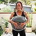 Buckwheat Meditation Cushion Round Zafu Yoga Pillow - Zafu Meditation Cushion Velvet with Zippered Organic Cotton Liner to Add or Remove Hulls | Machine Washable - Free Carry Bag (Celestite Crystal)