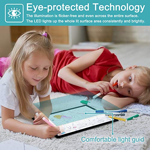 Tracing Light Box, A4 Light Board Portable LED Light Pad Tracer Dimmable Winshine Copy Board