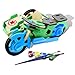 BFUN Woodcraft 3D Puzzle Assemble and Paint DIY Toy Kit, Motor Tricycle