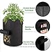Lovinouse Large 4-Pack 10 Gallon Grow Bags, with 5 Pcs Plant Labels 5pcs Plant Labels, Potato Planter Bags with Access Flap, Handles, Aeration Fabric (4 Pack 10 Gallon+5 Planter Label)thumb 1