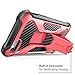 i-Blason Case Compatible with Apple iPhone 7/Apple iPhone 8, Transformer [Kickstand] [Heavy Duty] [Dual Layer] Combo Holster Cover case with [Locking Belt Swivel Clip] (Pink)