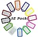 Pack of 12, Multicolor travel Luggage Identifiers Tags Holders plastic bags