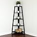 Furinno 5-Tier Corner Ladder Garden Shelf, Espresso