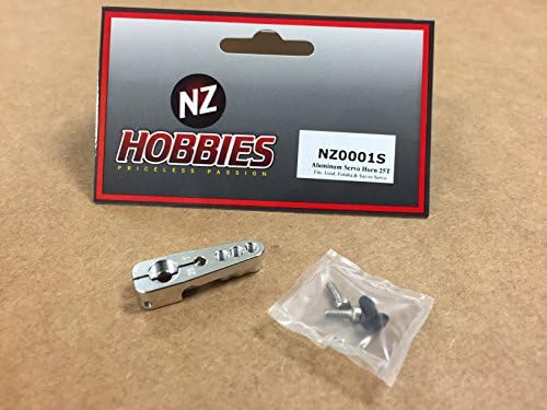 NZHOBBIES NZ0001S Aluminum Servo Horn 25T (Silver) Axial, Futaba & Savox Servos Fit for EXO Terra Buggy / AX10 / SCX10 / Wraith