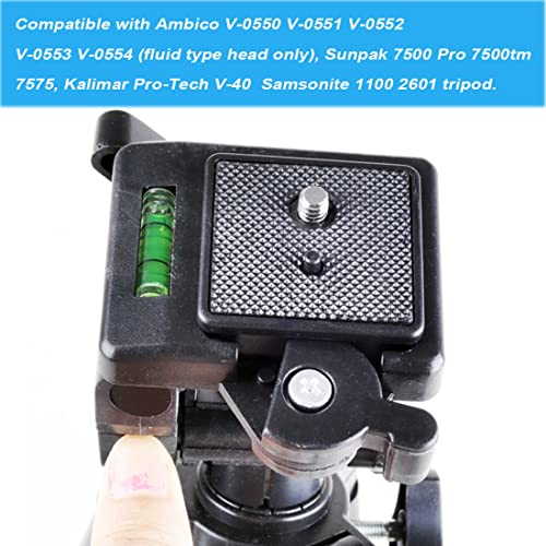 Pack 41mm Tripod Quick Release Plate Camera Mounting Adapter, QR