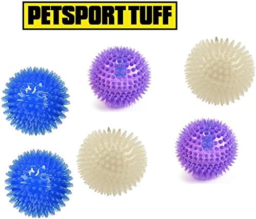 Petsport USA Gorilla Balls Strong Ultra Light Bounce Dog Pet Floating Toy 6 Pack Assorted Small