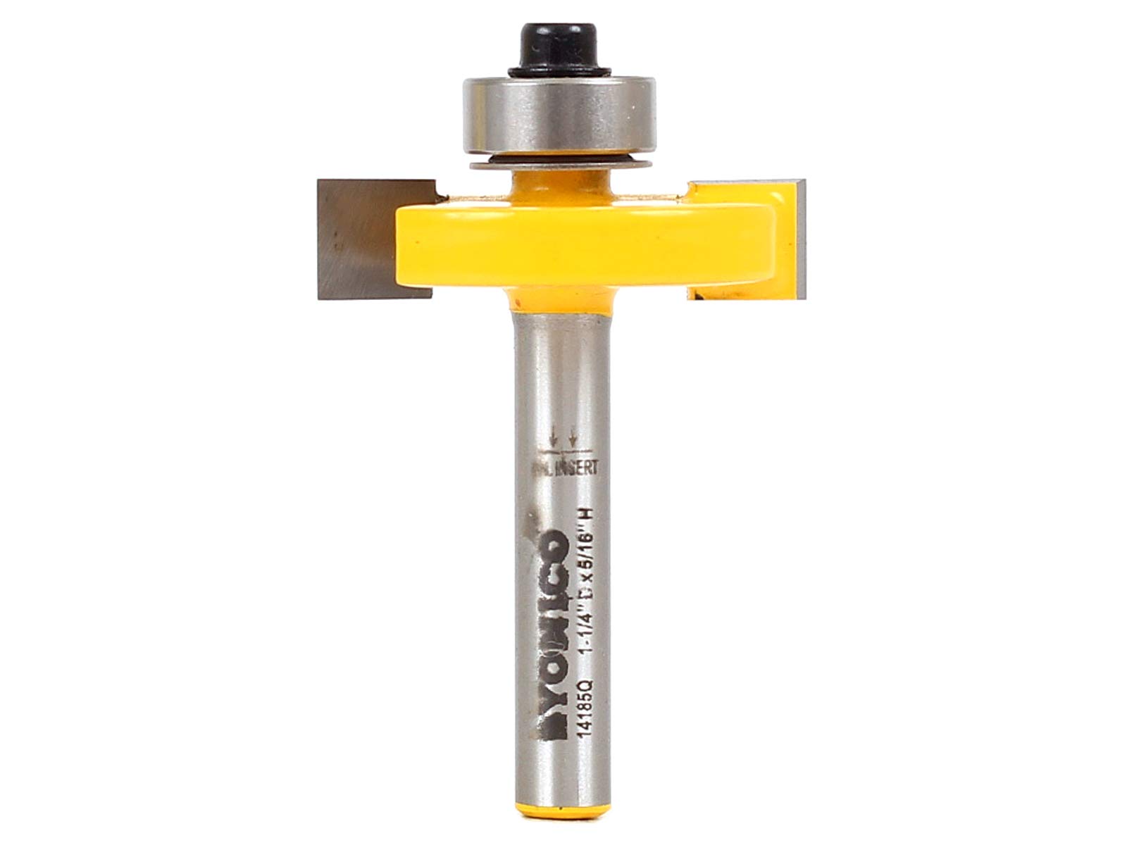 Yonico 14185q - Slot Cutter Router Bit, Cutting Height: 5/16", Cutting Depth: 3/8" - 1/4" Shank