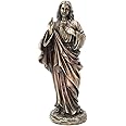 Veronese Design 8 1/4" Tall Sacred Heart of Jesus Cold Cast Bronzed Resin Statue Religious Sculpture Home Decor Gift