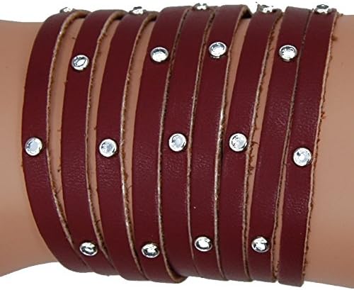 LaGaksta Womens Multi Strand Leather Bracelet Clearance