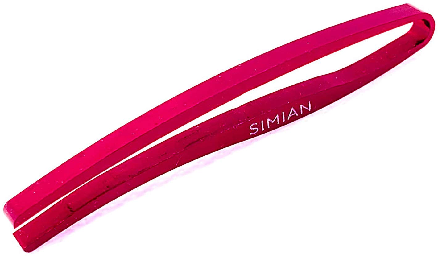 SIMIAN Slim Tweezers - Precision Tweezers Professional Quality Made in Japan for Eyebrow Eyelash Women and Men (Purple)