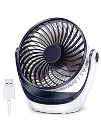Ventilador de mesa de aluminio USB